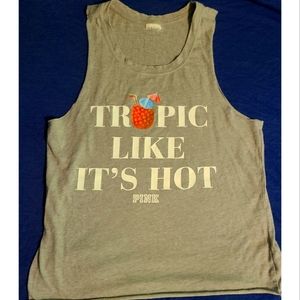 Cute VS Pink Muscle tee Size Small